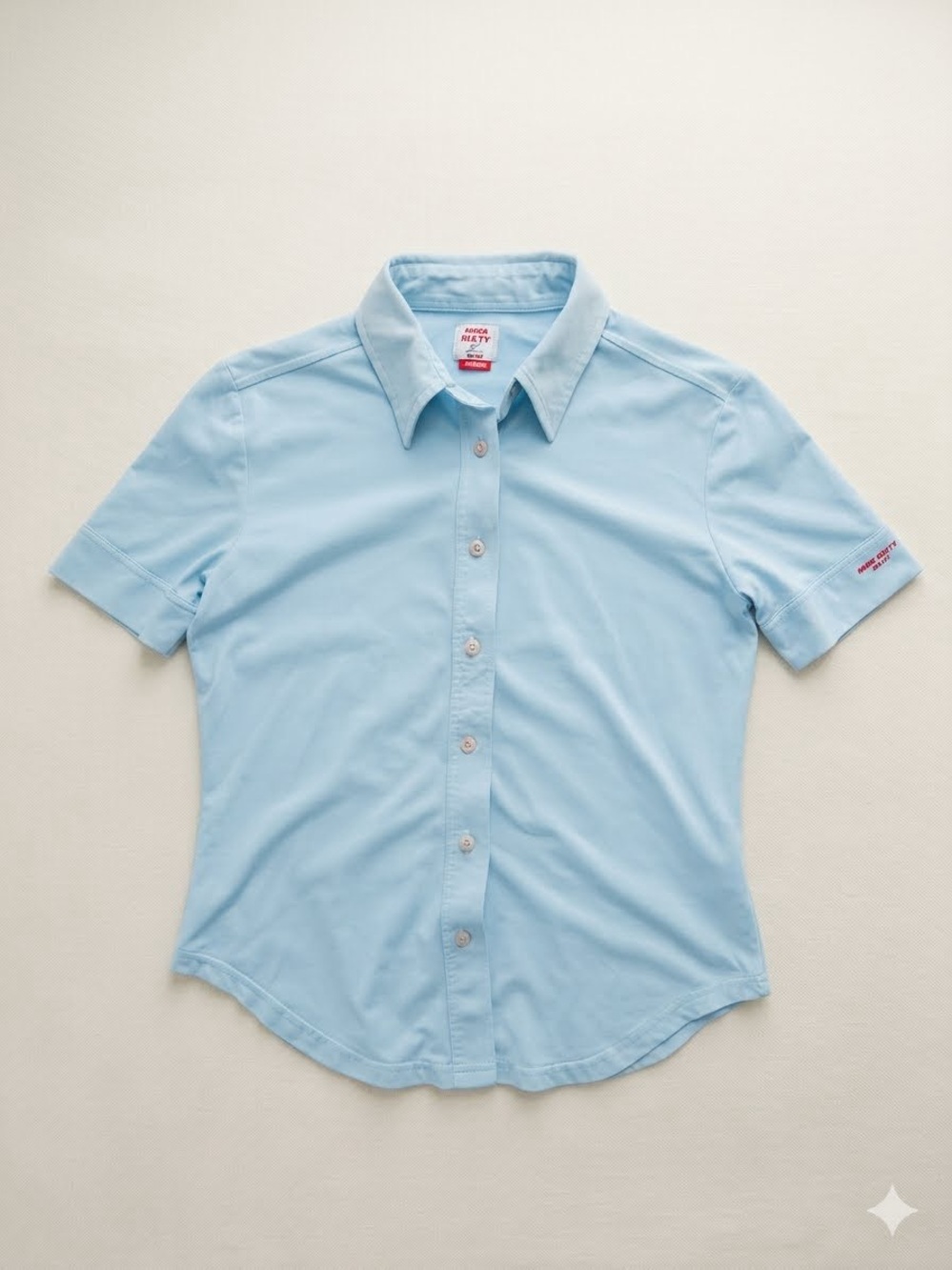 Miss Sixty Women’s Light Blue Polo Top